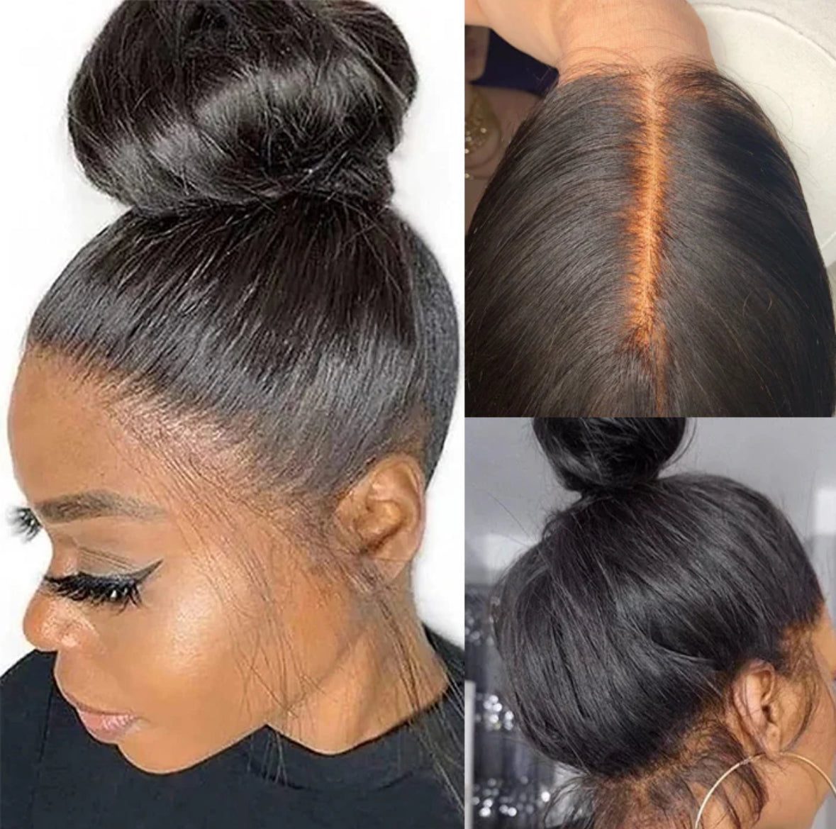 HD Straight Wig U Part or 360 Unit